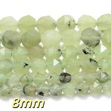 1 Chuỗi hạt đá tự nhiên cắt kim cương 6/8/10mm - Thạch anh tím, Aquamarine, Tourmaline, Agate để tự làm trang sức, vòng tay, dây chuyền, bông tai, đồ thủ công đính hạt. - Cục đá - Xem 11