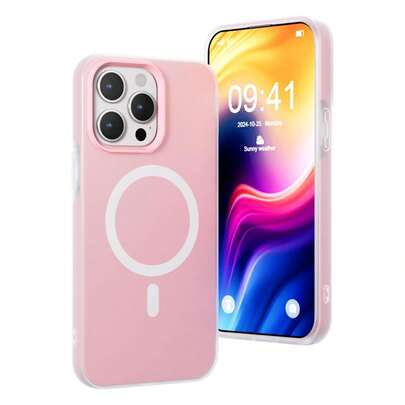  1 chiếc ốp lưng điện thoại Hadaasi Soft Jelly hai lớp từ tính màu Macaroon với lớp phủ mờ, tương thích với Apple 17 Pro/17 Pro Max/Air/17/16 Pro/16 Pro Max/16 Plus/16/15 Pro/15 Pro Max/15 Plus/15/14 Pro/14 Pro Max/14 Plus/14/13 Pro/13 Pro Max/13/12 Pro/12 Pro Max/12/11 Pro Max/11