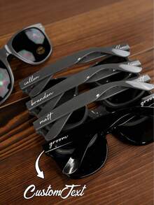 为新婚夫妇定制的时尚眼镜，蜜月旅行配件，蜜月礼物，蜜月创意，新郎新娘时尚眼镜，新郎新娘蜜月情侣套装 - 彩色 - 查看 8