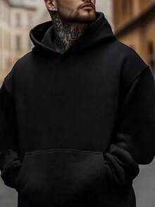 Disney Men's Casual Hoodie, "KACHOW" Stack Print, Bold Racing Design, Comfortable Fit, Perfect For  Streetwear & Fan Gatherings - màu đen - Xem 3