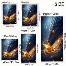 1 套 5D 圆形钻石画套件，动物主题龙图案全钻手工刺绣艺术套装，适合成人初学者，家庭办公室墙面装饰礼物 - 彩色 - 查看 7