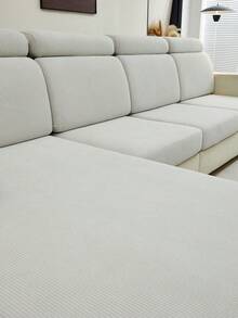 1 chiếc bọc ghế sofa, bọc đệm sofa kẻ sọc jacquard, phong cách tối giản hiện đại, co giãn, chống bụi và chống trượt, phù hợp cho phòng khách, phòng ăn, nhà ở, mọi mùa. - Màu Xám nhạt - Xem 8