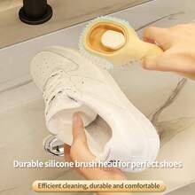 多功能注液式鞋刷，家用鞋刷，软毛洗衣刷，宿舍专用鞋清洁工具 - 1pc - 查看 4