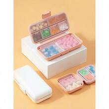 Portable Pill Storage Box Moisture Proof Pill Organizer For Men And Women Travel Essentials Cruise Essentials Dorm Essentials Daily Pill Box To Hold Vitamin Medicine Medication And Supplement PP Pill Container First Kit Medical Bag For Travel Home Camping Outdoor Hiking Hunting Back To School - Multicolor-1 - View 7