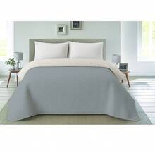 Quilted Bedspread + 2 Pillowcases, Printed For Spring, Summer, Autumn And Winter. 100% Microfiber, 150 X 150 Cm. - Design-6 - View 2