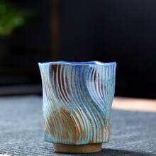 1 chiếc tách trà bằng gốm miệng vuông kiểu retro sáng tạo, tách cà phê cầm tay dùng trong gia đình. - Nhiều màu - Xem 13