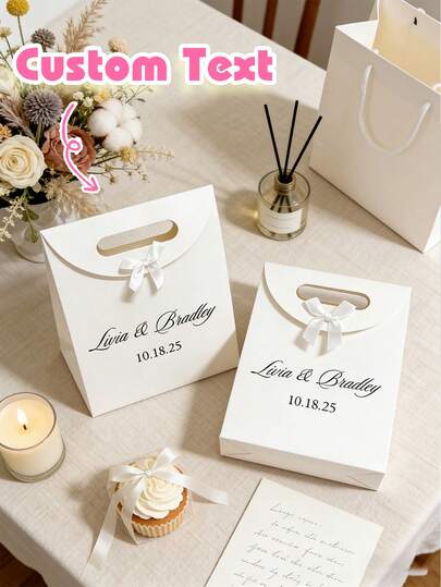 1 Sacola de Presente Personalizada para Casamento, Caixa de Presente Personalizada para Noiva e Madrinhas, Festa de Casamento, Sacola de Presente Personalizada para Aniversário, Sacola de Presente para Casamento, Sacola de Presente para Madrinhas, Sacola de Presente para Noivado, Sacola de Presente para Festa, Sacola de Presente com Laço de Fita, Sacola de Presente de Formatura, Sacola de Presente para Funcionários, Dia dos Namorados, Aniversário, Sacola de Presente de Halloween, Ideal para Presentes de Madrinhas, Festa de Casamento