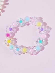 1pc/Set Colorful Flower Beaded Bracelet Set, Accessory For Outfit, Jewelry, Party, Birthday Gift - Multicolor - View 13