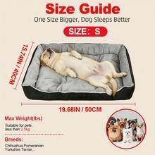 Thicker And Larger Cat And Dog Beds, Soft Pet Sofas, Orthopedic Models Especially For Large Dogs, Available In Various Sizes, Machine Washable And Easy To Clean, Effectively Protect Against Scratches From Cats And Dogs. - Black and Gray - View 12