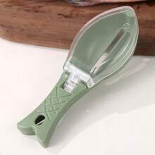 Manual Fish Scaler With Cover, Plastic Fish Skin Scraper With Non-Slip Handle, Creative Fish-Shaped Scraper, Washable, Splash-Proof - Multicolor - View 13