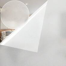 Film de privacidad para ventanas Rabbitgoo, adhesivos de vidrio esmerilado para ventanas, adhesivos estáticos para bloquear el calor UV y la luz para puertas del hogar y el baño, decoraciones interiores removibles para el día y la noche, puro, 17.5 X 78.7 pulgadas - 1PC - Ver 3