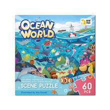 beartale 60 Stück Puzzle Spielzeug Unterwasserwelt, Montessori Spielzeug, bunte Zuordnungskarten mit Haien und Delfinen aus dem Marinebereich, Montessori Frühkindliche Bildungsspielzeuge, Lernspiel mit Unterwassertieren, Geburtstags-/Kindertags-Geschenk für 3-6 Jährige - Verschiedenfarbig - Übersicht 9