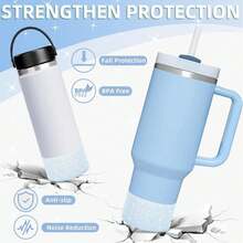 Ống bọc cốc bằng silicon, ống bọc cốc silicon lấp lấp bảo vệ, ống bọc chống trượt. - Nhiều màu - Xem 4