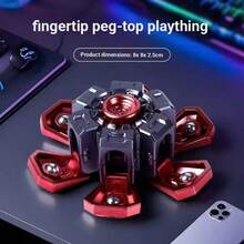 Creative Transformable Finger Spinner, Cool Tech Competitive Stress Relief Toy, Explosive Armor Mechanical Transformation, Perfect Gift For Birthday, Christmas, Easter - Multicolor - View 12