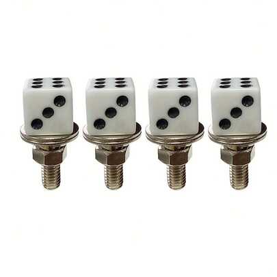 High-Quality Product: Four-Die-Cast License Plate Screw Fasteners Decorative Modification Of Motorcycle License Plate Bolt Frame Installation Kit, Car And Truck Vehicle Accessories License Plate Installation