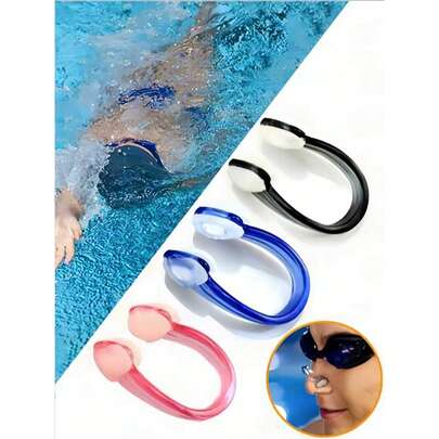 30/10/5/1pc/Set Universal Silicone Anti-Slip Swimming Nose Clip, Professional Anti-Water Inhalation Swimming Pool Training Nose Plug
