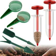Bộ dụng cụ gieo hạt mini 1/2/6 món - Dụng cụ làm vườn cầm tay, bền chắc bằng nhựa, có khay đựng hạt và thành rộng giúp dễ dàng gieo trồng. - như hình ảnh - Xem 12
