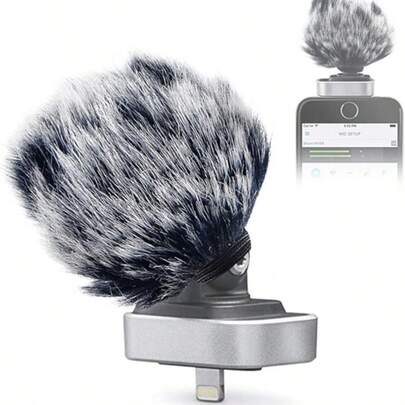 Microphone Furry Windscreen Windjammer For MV88 - Customized Pop Filter Deadcat Windshield Wind Jammer For MV88 IOS Digital Stereo Condenser Mic
