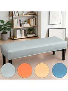 1 chiếc bọc ghế dài bằng da PU chống thấm nước, bọc ghế đàn piano, mềm mại và thoáng khí, có thể tháo rời và giặt được, thích hợp cho phòng khách, phòng ngủ, nhà bếp, mọi mùa. - 1PC - Xem 1