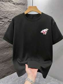 Camisetas de hombre para primavera y verano - Negro - Ver 3