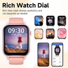 Nuevo reloj inteligente para hombres y mujeres, pantalla grande de 1.83", batería de larga duración de 260mAh, llamadas inalámbricas, cámara, múltiples modos deportivos, linterna LED, gran regalo para amigos - Ver 5