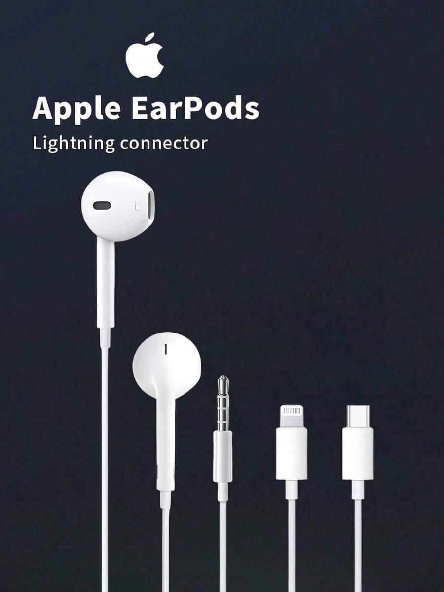 Apple/Apple Original EarPods Wired Headphones USB-C Lightning Connector - 查看 1