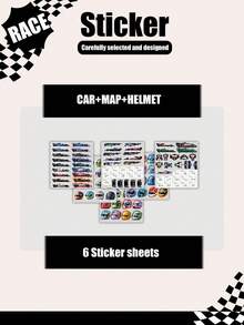 Colección de pegatinas de carreras de F1 - Incluye nombres de pilotos: RUS, ANT, VER, LEC, NOR, PIA, SAI, ALB y números de pilotos. Pegatinas versátiles adecuadas para superficies lisas, cuadernos, diarios y talla grande. Gran regalo para aficionados a las carreras, familia y amigos. - Multicolor - Ver 9