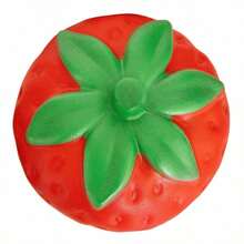 NewJumbo Strawberry Squishy Slow Rising Toy - Realistic Scented Squeeze Toy, Giant Squishy Sensory Fidget Game & S,  PU Fruit Squishy With Slow-Rising Gel-Filled Design (Strawberry Scent, 4.53x3..74inch)Cute Glutinous Rice Ball Squeezable Sensory Play Toy - 草莓 - 查看 8