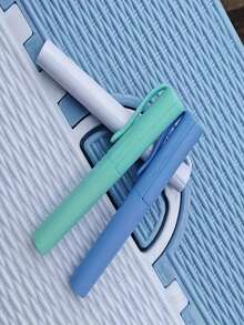 1pc Creative Pen-Style Scissors, Cute Foldable Mini Art Scissors With Cap, Student Stationery Scissors - Multicolor - View 5