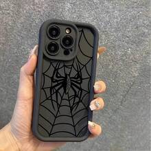 Funda con diseño de araña para teléfono 1716112131415ProMaxXSXXR, a prueba de golpes, de silicona mate, tipo bumper, 17Air - Negro-YYDSF2845 - Ver 8
