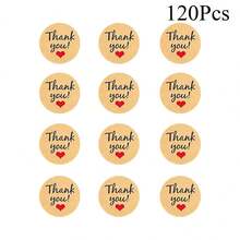 120pcs 1.45 Inch Round Thank You Stickers, Kraft Paper Thank You Labels For Small Business - Labels and Stickers - View 8