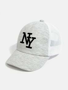 1 buah Topi Baseball Jala Musim Panas Anak-anak Motif New York, Topi Baseball Unisex Bernapas dan Dapat Diatur untuk Aktivitas Luar Ruangan, Sekolah, dan Santai - 1PC - View 13