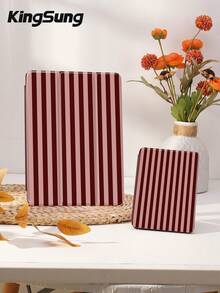 Kingsung 2026新款优雅酒红色和粉色条纹平板电脑保护套。适用于iPad 9.7/10.2/10.5/10.9/12.9英寸/iPad Pro 11英寸（第十代）、iPad Air 8 (M4) 11英寸（2026款）、iPad Air 6 (M4) 13英寸（2036款）、iPad Air 8 (M4) 11英寸（2026款）、iPad Air 8 (M4) 13英寸（2026款）、Galaxy Tab S6 Lite 10.4英寸、Kindle Paperwhite第十二代（2024款）、Kindle第十一代（2022款）。具有柔软防震保护、智能支架/自动唤醒/睡眠功能。 - 彩色 - 查看 9