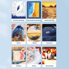 Bộ sơn acrylic 50ml, chống thấm nước, chống nắng, không phai màu, thích hợp cho vẽ tranh tường, graffiti trên vải, vẽ trên canvas, sử dụng trong nghệ thuật chuyên nghiệp. - Lon sơn acrylic 50ml - Xem 11