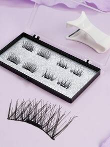 2 Pairs Magnetic False Eyelashes, Natural Look Eyelash Extension, Soft & Glue-Free, Beginner Friendly - View 5