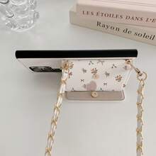 1 chiếc ví đựng thẻ/điện thoại đeo chéo in hình hoa và gấu thanh lịch, tương thích với Samsung Galaxy S26 S25 Edge S24 S23 S22 S21 S20 FE Note 20 Ultra A17 A16 A15 A07 A52 A53 A54 A25 5G, 10 9 Pro XL 8 7 6 9a 8a, Note 15 Pro 14 13 4G Poco C75, chất liệu da PU đa chức năng. - Gấu Nhỏ 70 - Xem 7