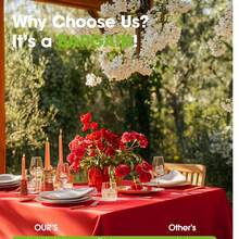 3/1 Pack/Disposable Plastic Tablecloth 54 Inches X 108 Inches, Premium PEVA Party Tablecloth Fits 6 To 8 Ft Tables, Suitable For Indoor Or Outdoor Party, Birthday, Wedding, Valentine's Day, Engagement, Anniversary, Buffet (Red) - Red - View 5