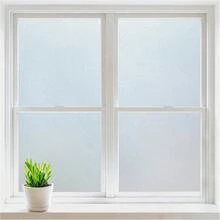 Film de privacidad para ventanas Rabbitgoo, adhesivos de vidrio esmerilado para ventanas, adhesivos estáticos para bloquear el calor UV y la luz para puertas del hogar y el baño, decoraciones interiores removibles para el día y la noche, puro, 17.5 X 78.7 pulgadas - 1PC - Ver 16