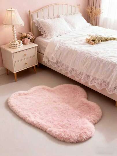 1 stuk roze wolkvormig vloerkleed, rood shaggy vloerkleed, zwart shaggy vloerkleed, kaki shaggy vloerkleed, roze shaggy vloerkleed, zacht pluizig tapijt van imitatiebont - wasbaar, duurzaam, rechthoekig groot vloerkleed voor woonkamer en slaapkamer, decoratief vloerkleed, slaapkamerdecoratie, klein vloerkleed, tapijt, woondecoratie, vloerkleed voor de woonkamer, klein vloerkleed voor de woonkamer, vloerkleed voor de slaapkamer, woondecoratie voor de woonkamer, buitenkleed, wasbaar vloerkleed