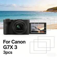 3片装0.3mm超薄9H硬度钢化玻璃屏幕保护膜，适用于PowerShot G7 X Mark III/G7X3相机，防刮花、防指纹、无气泡，有效防止意外损坏，保护您珍贵的相机屏幕 - 查看 2
