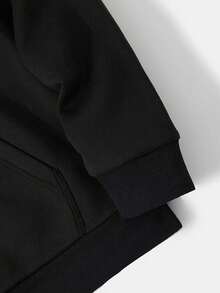 Nueva  de moda masculina, estampados creativos de gatos en varios diseños, sudadera con capucha para hombre, sudadera con capucha de manga larga con bolsillo canguro, top casual holgado, ropa de otoño e invierno para hombre. - Negro - Ver 10