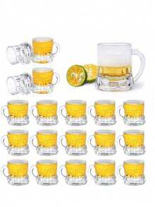 6个装迷你啤酒杯，小型品鉴杯，威士忌果汁杯，生日烧烤啤酒节单身派对用品 - 無色 - 查看 10