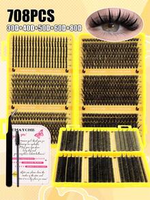 Mi giả dạng chùm 10D-150D tự nối mi - Mi giả lông chồn cao cấp, độ cong D, tạo độ dày tự nhiên, từng sợi riêng lẻ để tự nối mi - Có thể tái sử dụng, nhẹ và dễ dàng sử dụng. Mi giả dạng chùm, mi giả từng sợi, mi thật, mi giả cho mi trên. - D - Xem 10