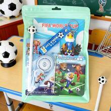 FIFA Bộ văn phòng phẩm hoạt hình World Cup 6 món, quà tặng nhỏ khen thưởng học sinh tiểu học Gaomei, quà tặng khen thưởng thiết yếu. - Nhiều màu - Xem 3