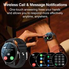 Smart Watch, Wireless Calling /Dial, Multi -Sport Mode, Calling Reminder And Rejection,Information Reminder,SMS Reminder,For IPhone/Andriod - Nhiều màu - Xem 4