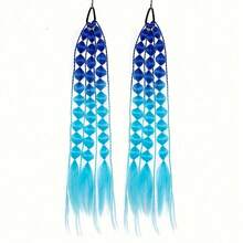 Women's Yaki Straight Bubble Ponytail Extensions - 1Pc, 24 Lightweight Hair Extensions With Tie, Ombre Synthetic Ponytails For All Ages, Rave And Festival - Nhiều màu - Xem 6