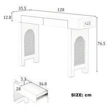 Bench Table - Black + MDF - View 5