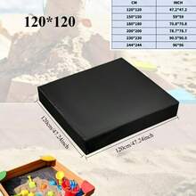 1pc Polyester Square Sandbox Sun Shade Cover, With Drawstring Design, Suitable For Use At Beach, Swimming Pool, Patio, Garden, Lawn In Summer (Shade Cover Only) - View 12