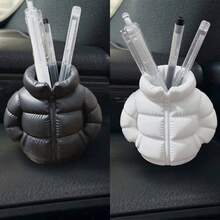 Creative Down Jacket Shaped Car Pen Holder, Multifunctional Storage Cup For Car Dashboard, Decorative And Practical - Down Jacket Storage Tube Ornament - View 10