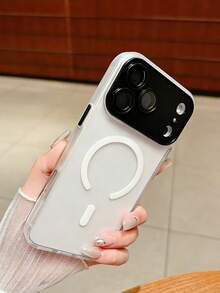 1. Ốp lưng điện thoại trong mờ, sang trọng, đơn giản, dành cho doanh nhân, phù hợp với 17 Pro Max, 17 Air, 16, 15, 14, 13, 12, 11 Pro Max Plus, chất liệu TPU mềm dẻo. - trắng - Xem 2